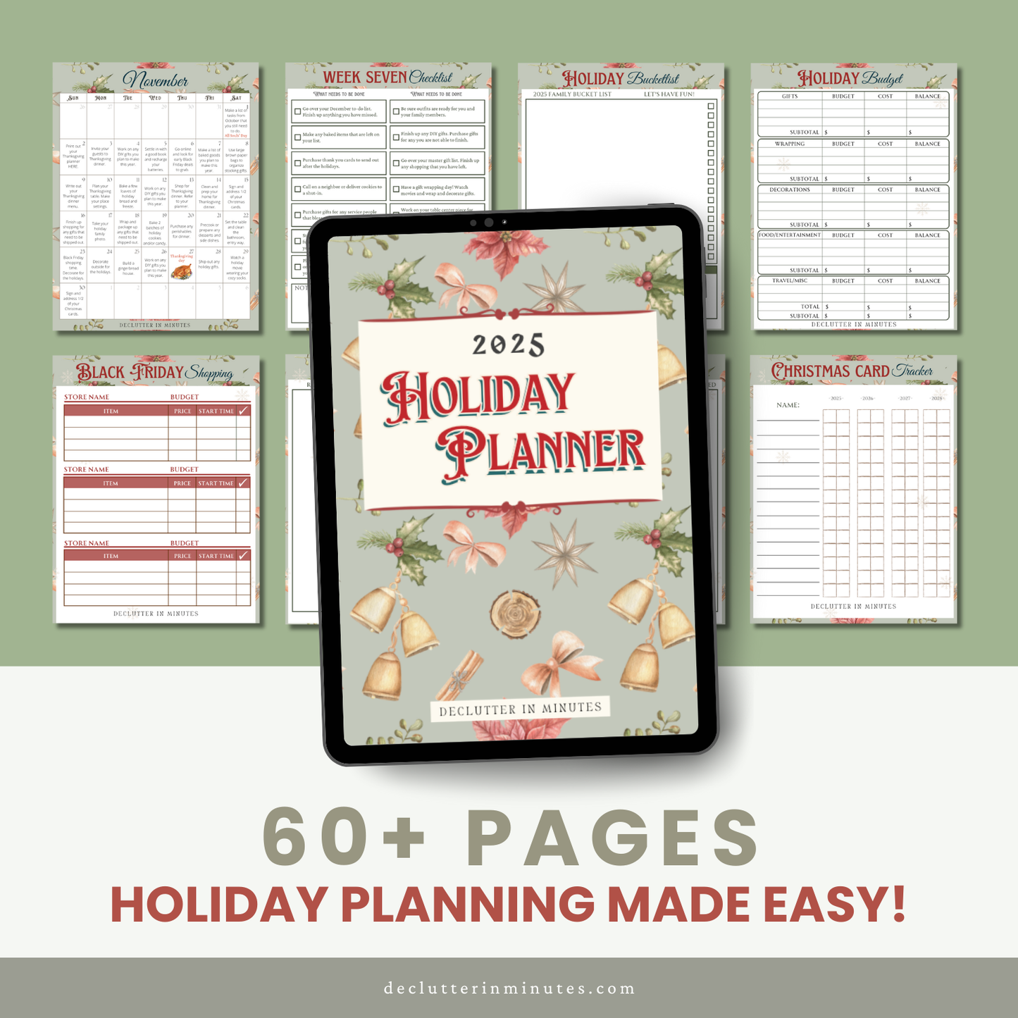 2025 Simple Holiday Planner