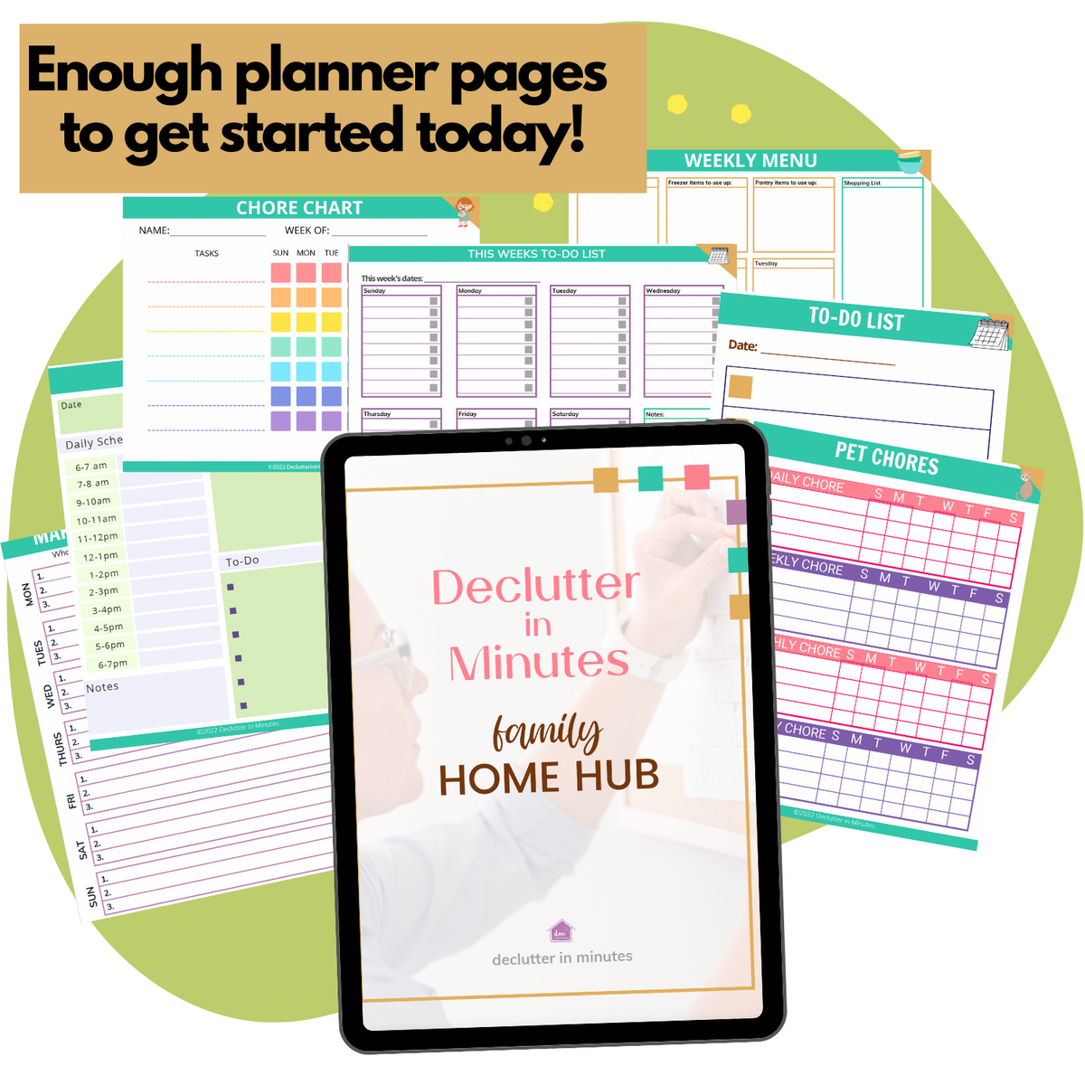 Family Home Hub Set Up Declutter in Minutes