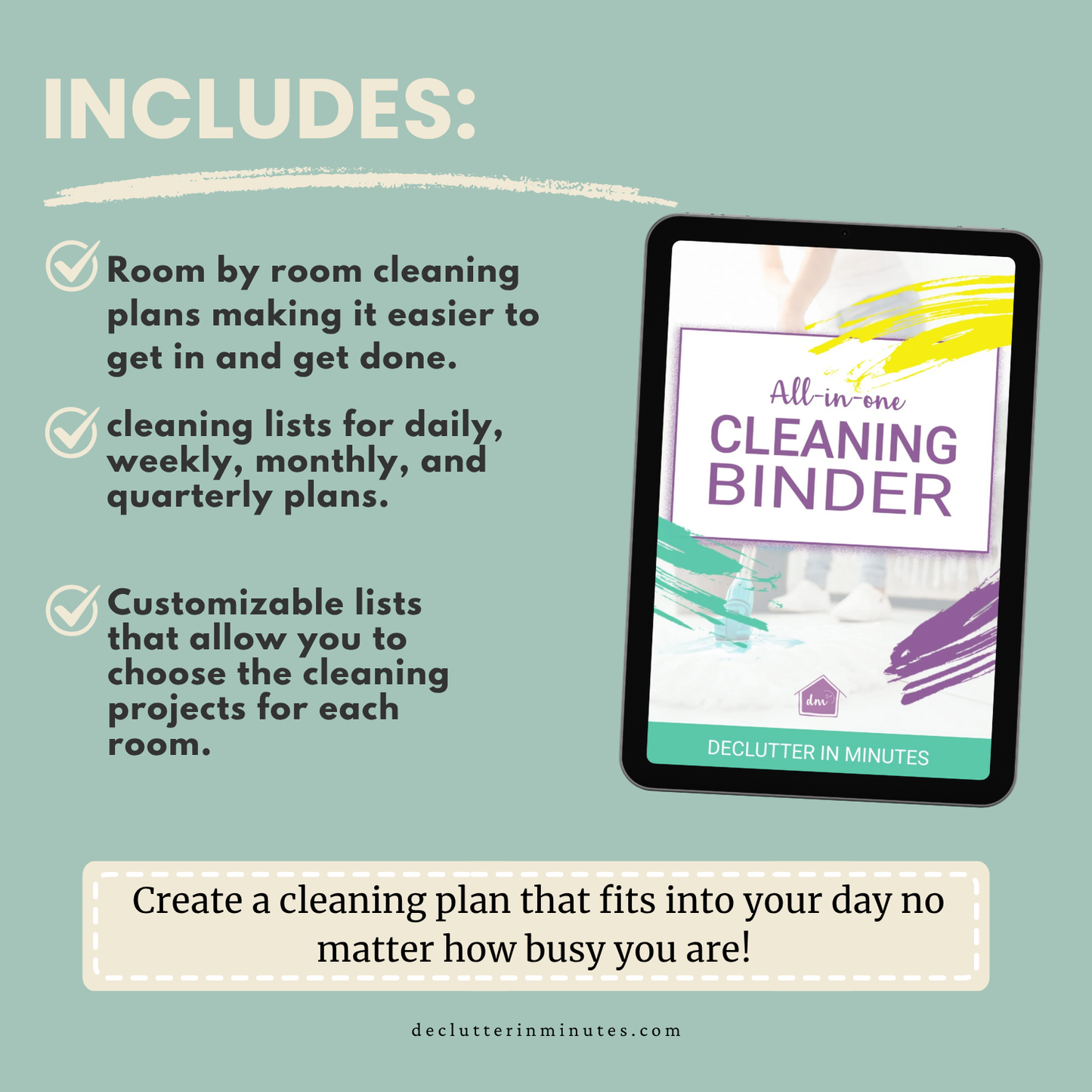 All in One Cleaning Binder