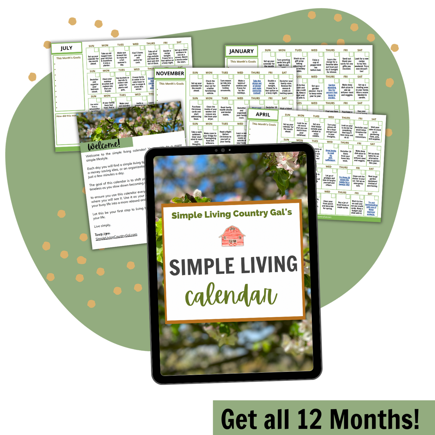 Simple Living Calendar