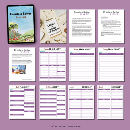 Create a Better To-Do List Planning Bundle