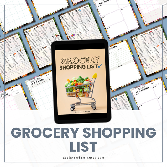 Grocery Shopping List + Meal Planning Bundle