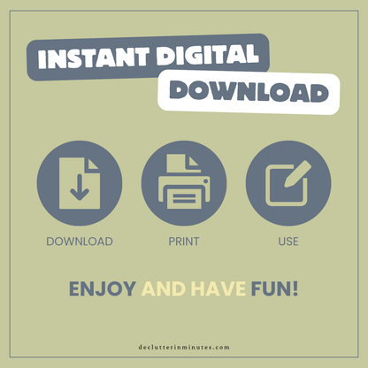 2025 Simple Holiday Planner