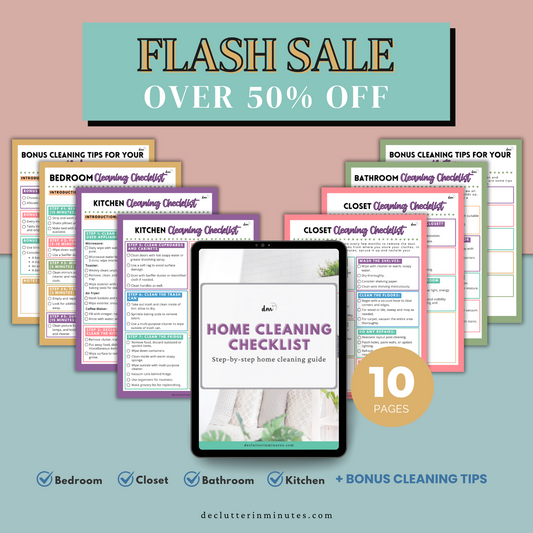 Home Cleaning Checklist Bundle