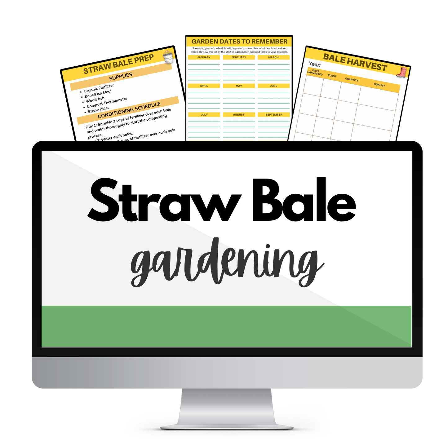Straw Bale Gardening {Video Course PLUS Full Planner!}