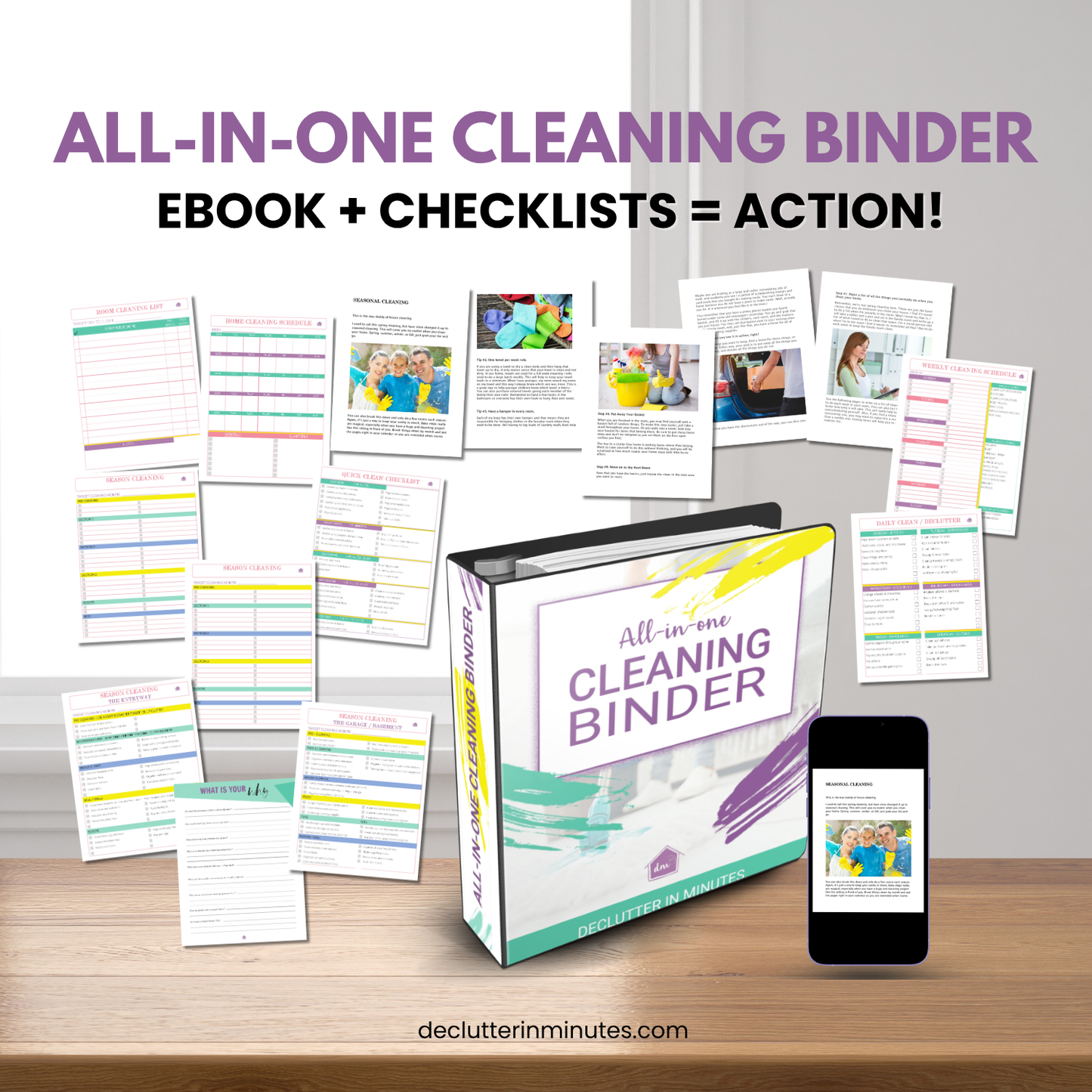 All in One Cleaning Binder