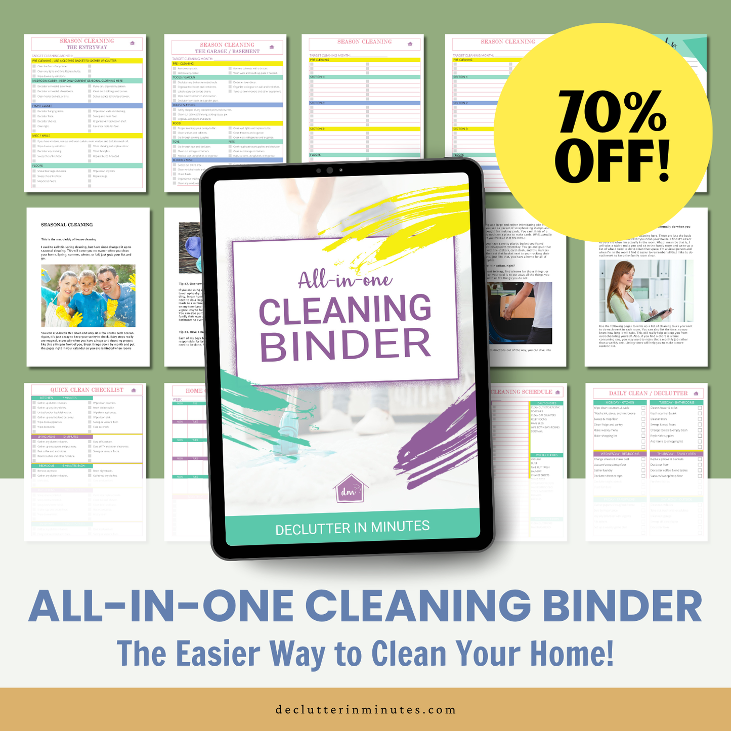 All in One Cleaning Binder