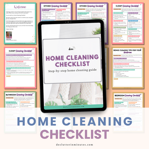 Room Cleaning Checklist Bundle!