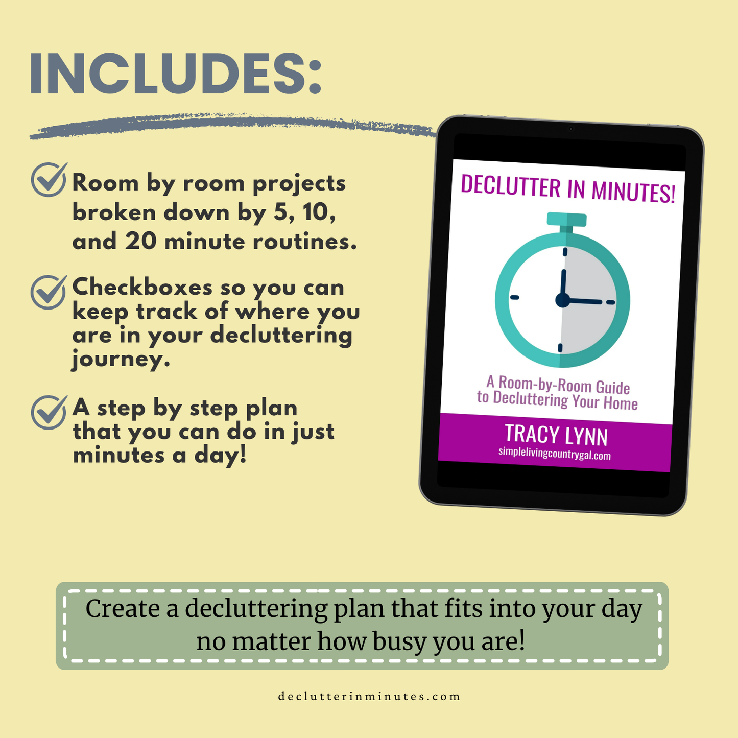 Declutter in Minutes eBook - Finally a roadmap that works!