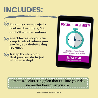 Declutter in Minutes eBook - Finally a roadmap that works!