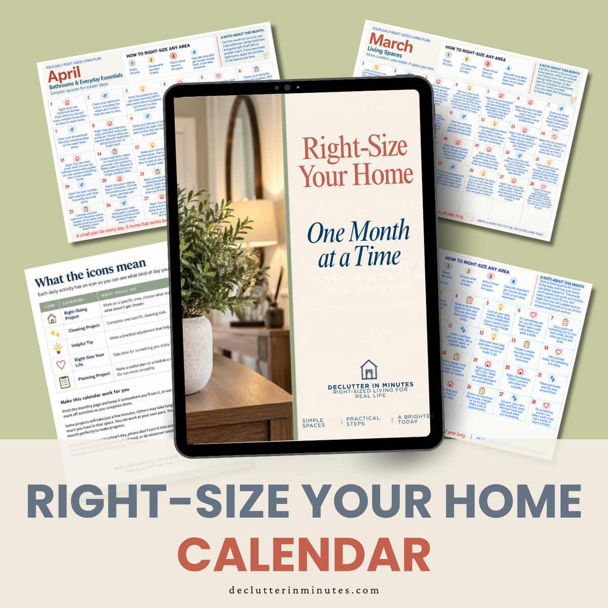 Right-Size Living Calendar!
