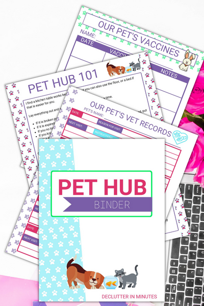 Pet Hub/Pet Care Mini Planner